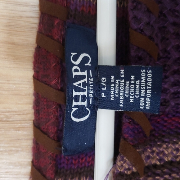 Petite Large Chaps 3/4 sleeve sweater - Picture 2 of 4